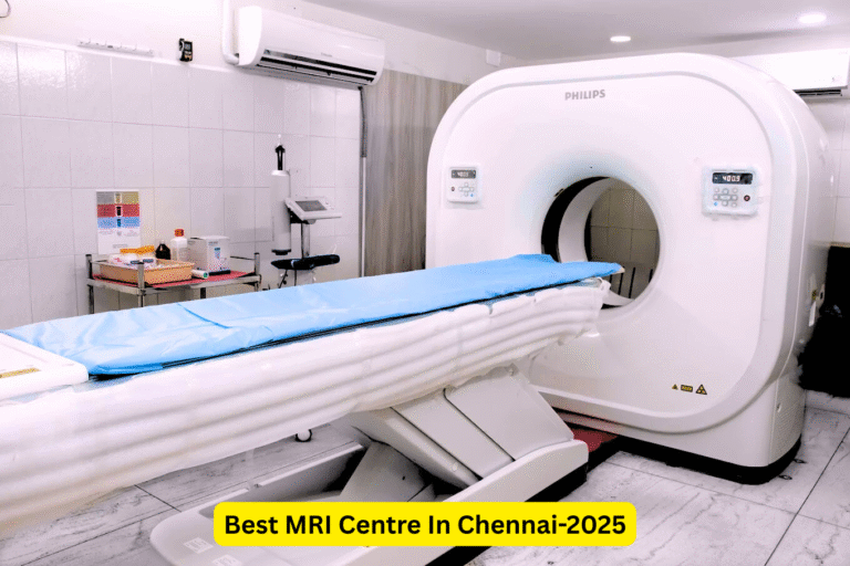 Modern MRI machine setup in a diagnostic centre – Best MRI Centre in Chennai 2025.