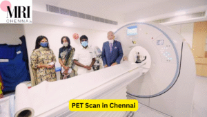 Modern diagnostic center showcasing PET Scan machine in Chennai with medical professionals present – PET Scan in Chennai